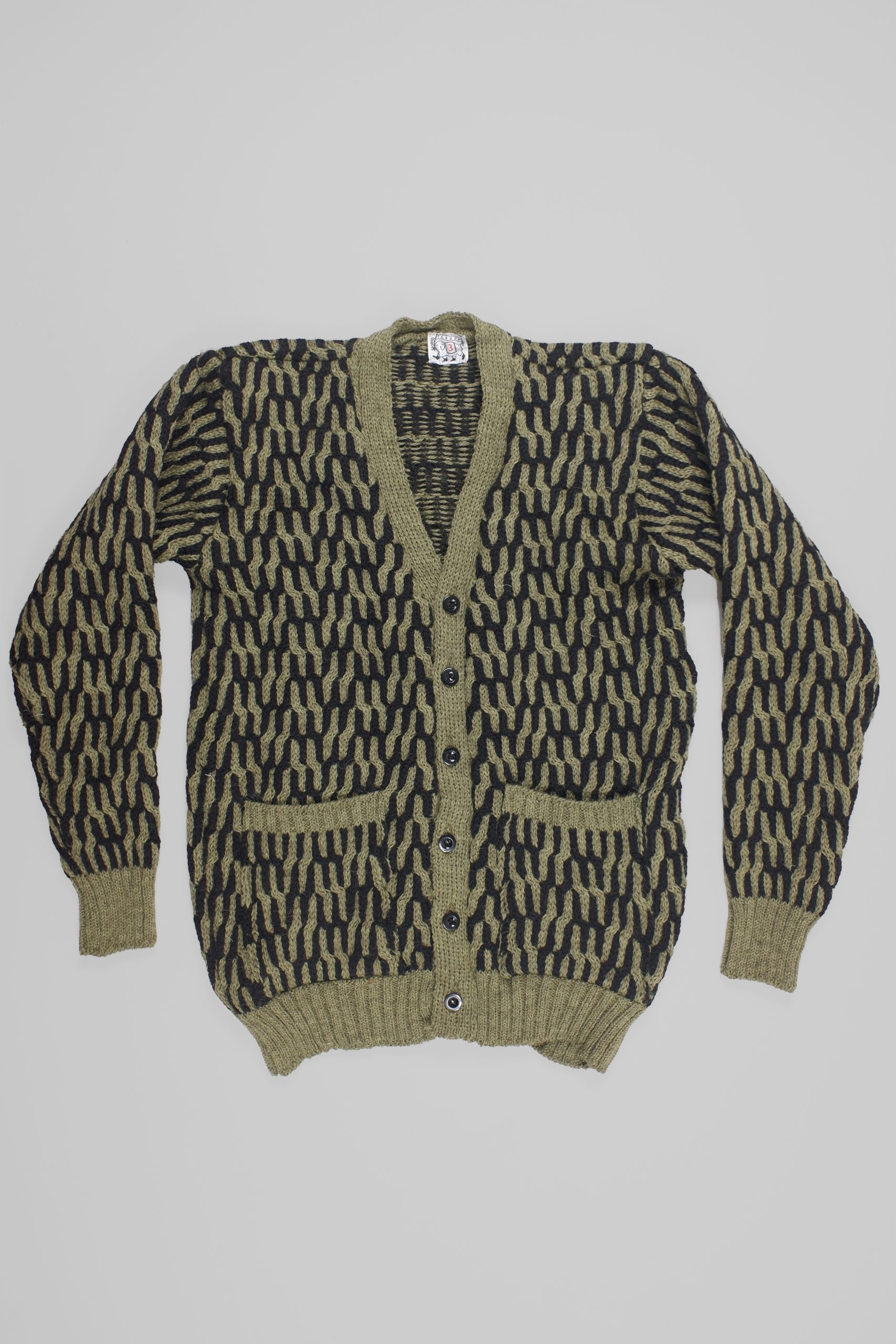 Type 744 Permuted Cable Cardigan