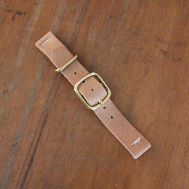 Bark-tanned 2-piece Watch Strap