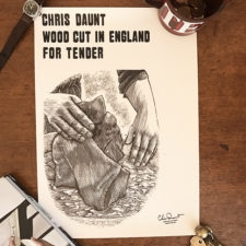 Wood-block Engraved Poster Print