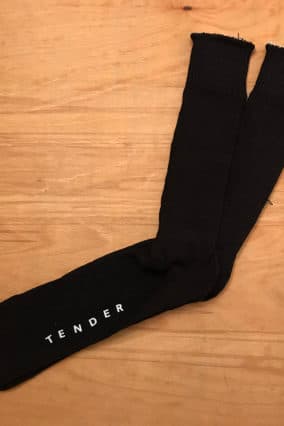 Hand Linked Indigo Cotton Socks
