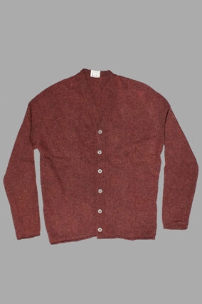 Type 727 Rolled Edge Crew Neck Cardigan