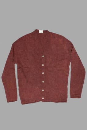 Type 727 Rolled Edge Crew Neck Cardigan