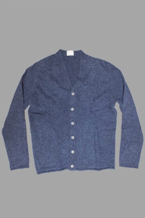 Type 727 Rolled Edge Crew Neck Cardigan