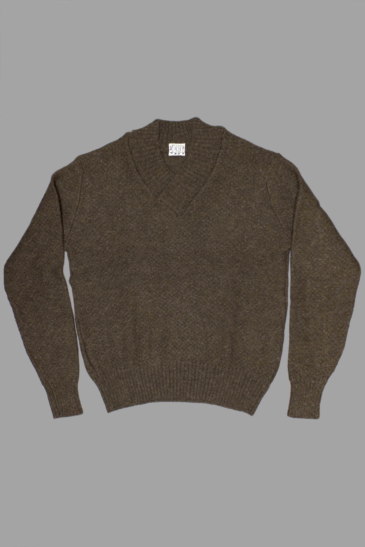 Type 752 Wide Rib Shawl Collar Pullover