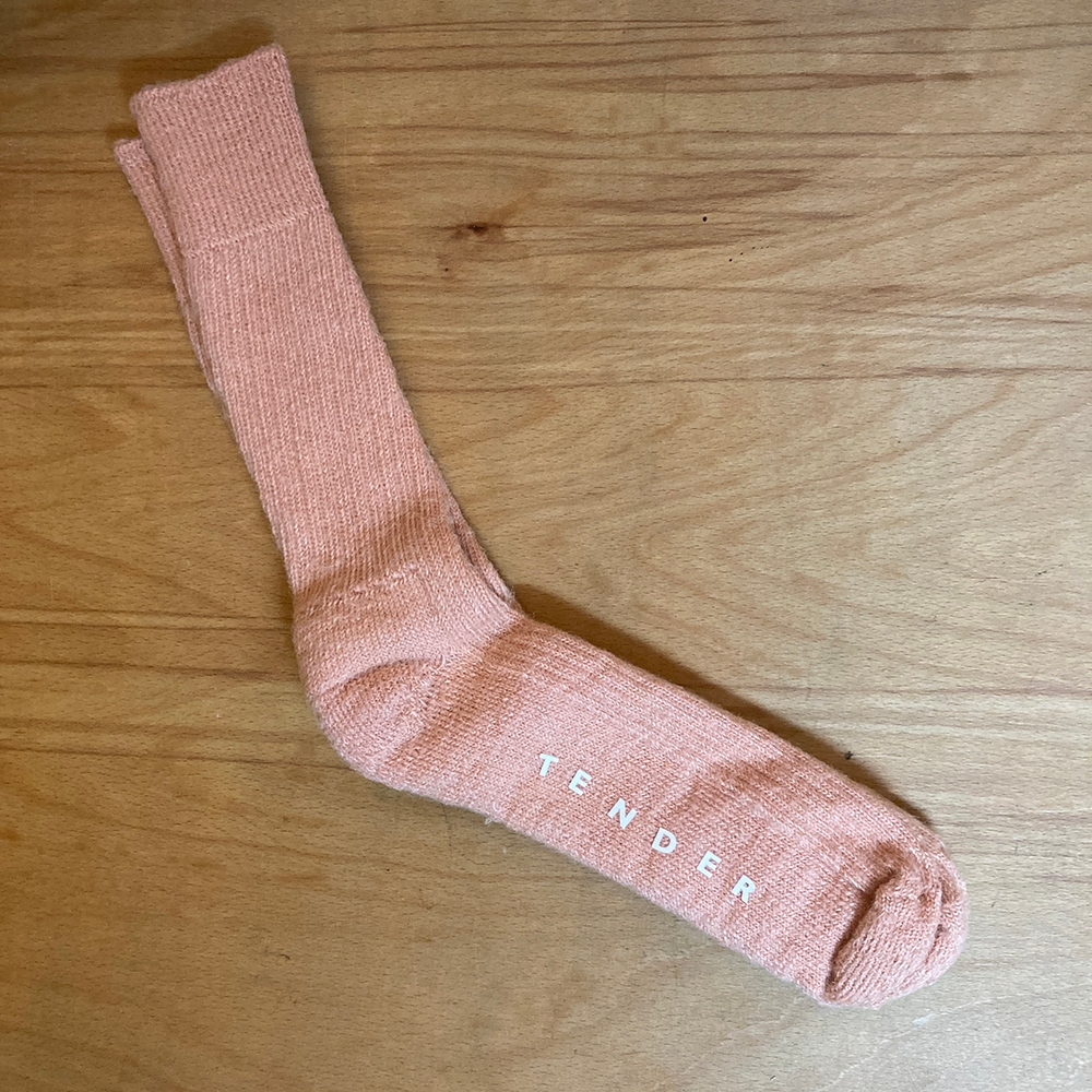 Hand Linked Mohair Socks