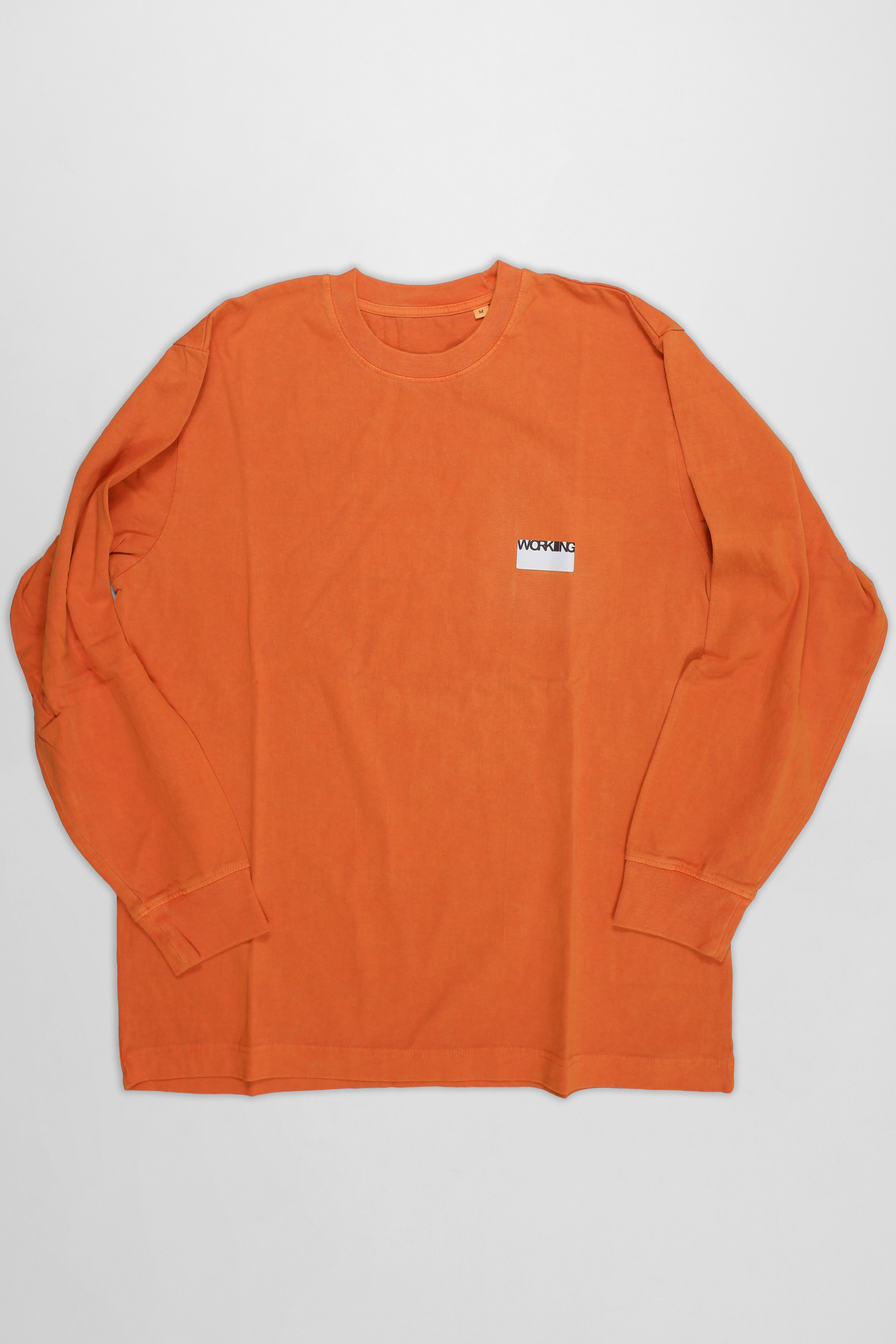 Working Long Sleeve Sticker Tshirt image 1