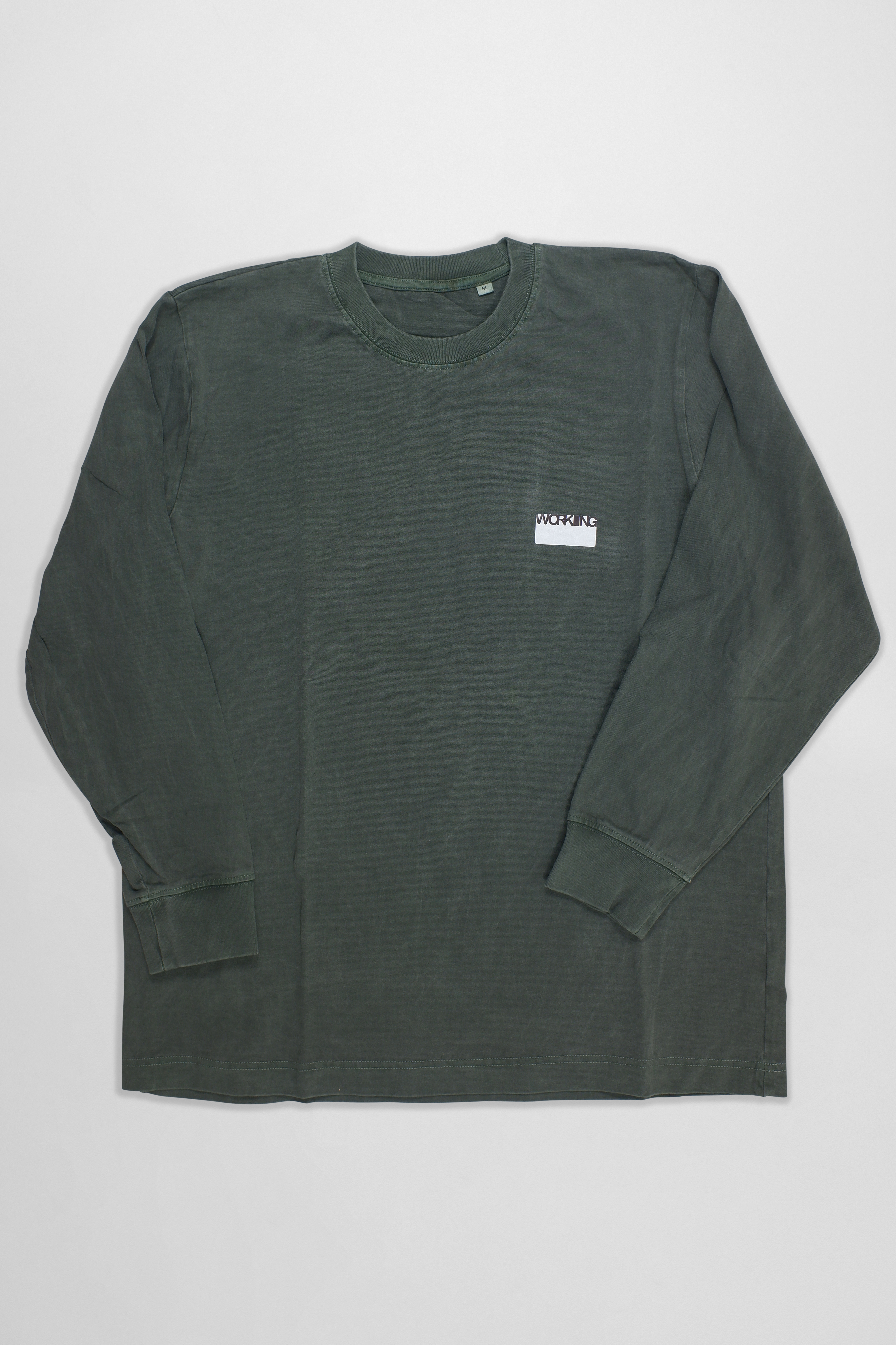 Working Long Sleeve Sticker Tshirt image 1